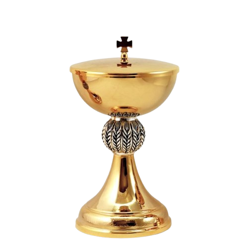 Cáliz y Copón con nudo de espigas de trigo