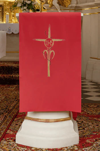 Cubre Ambon con Cruz dorada bordada