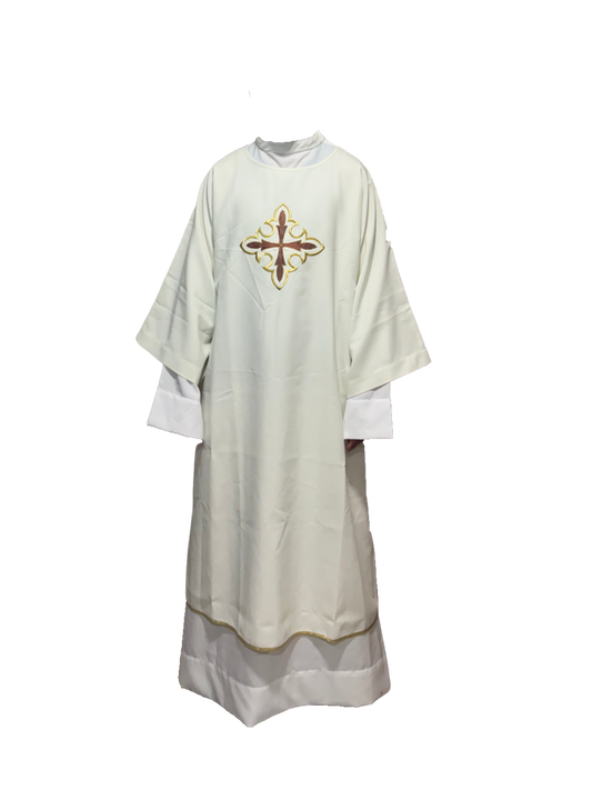 Dalmatica bordado cruz con decoración