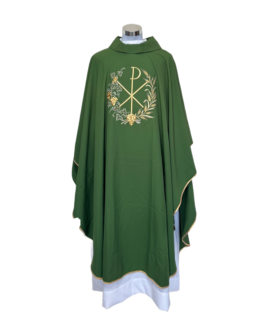 Casulla Poliéster Bordado cruz pax