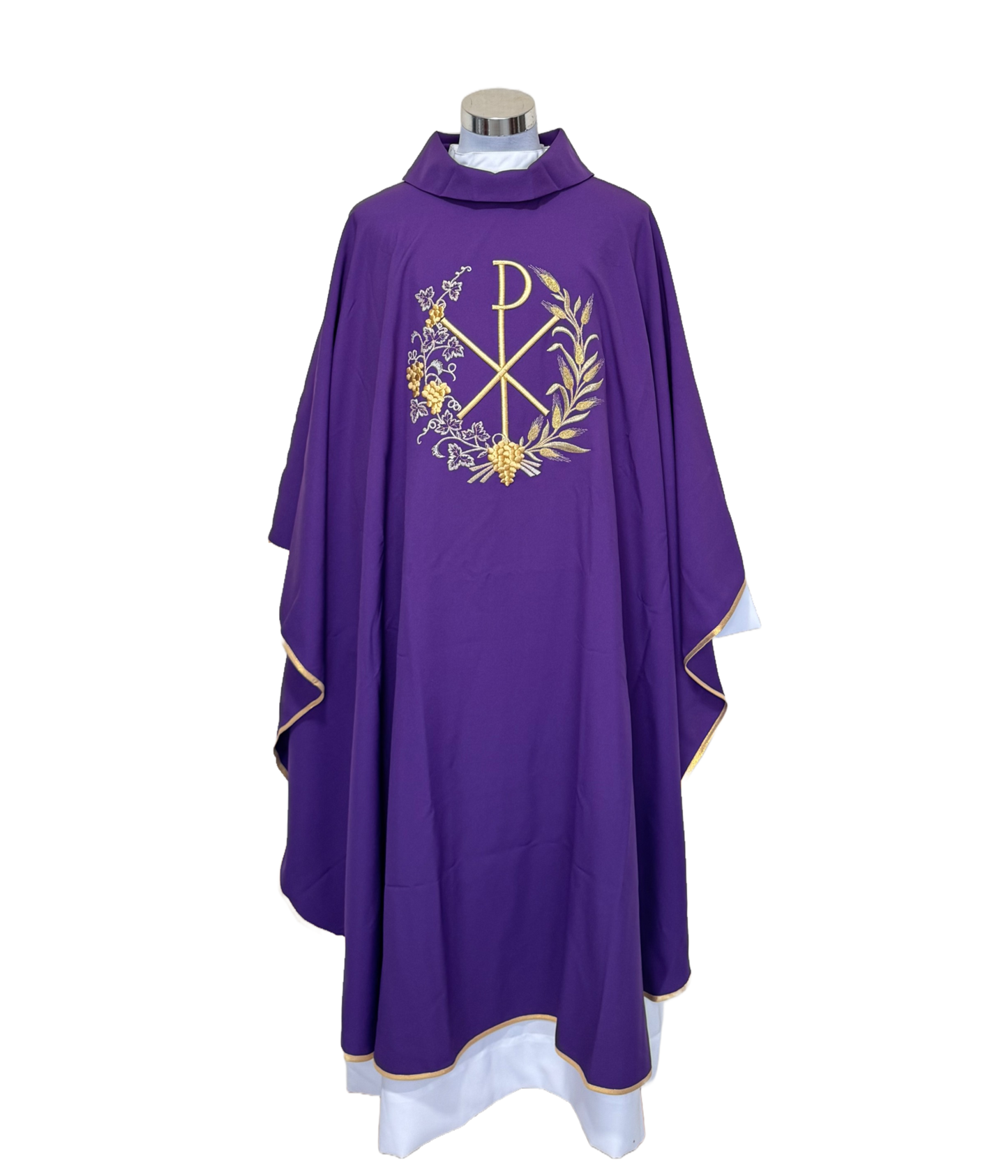 Casulla Poliéster Bordado cruz pax