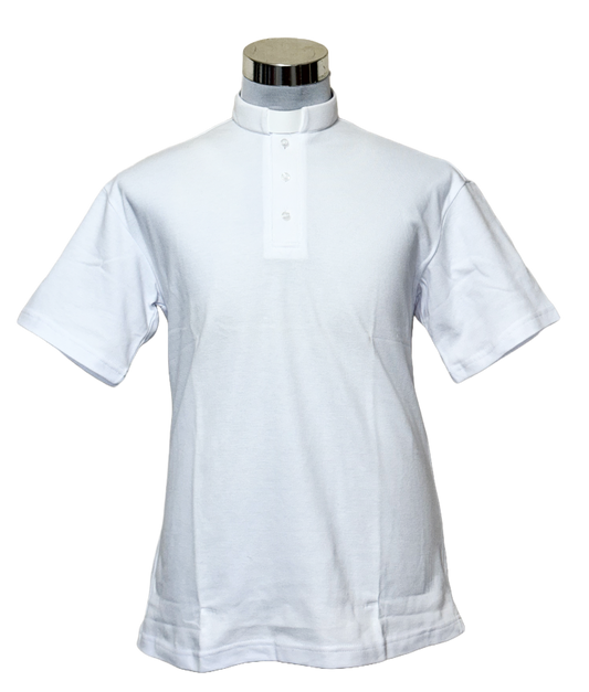 Polera clerical algodon
