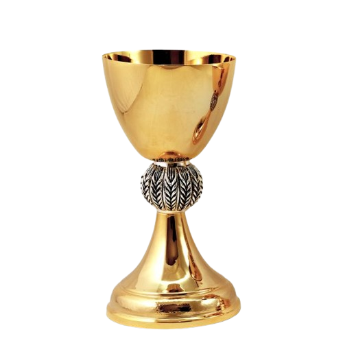 Cáliz y Copón con nudo de espigas de trigo