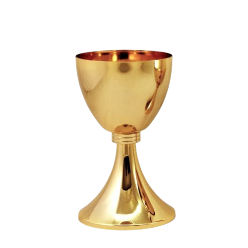Cáliz y Copón Dorado con nudo sencillo