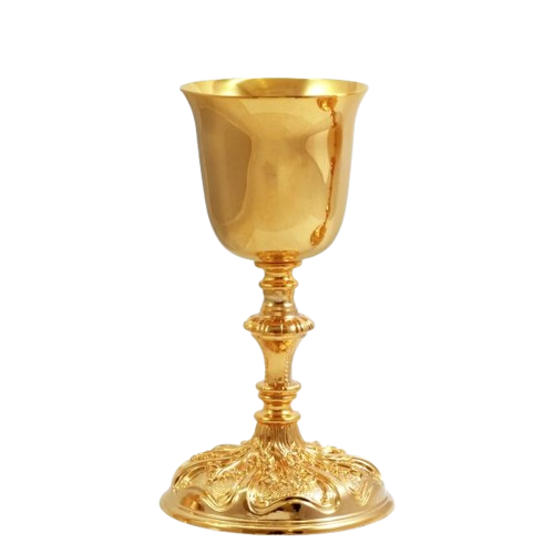 Cáliz y Copón de oro estilo barroco