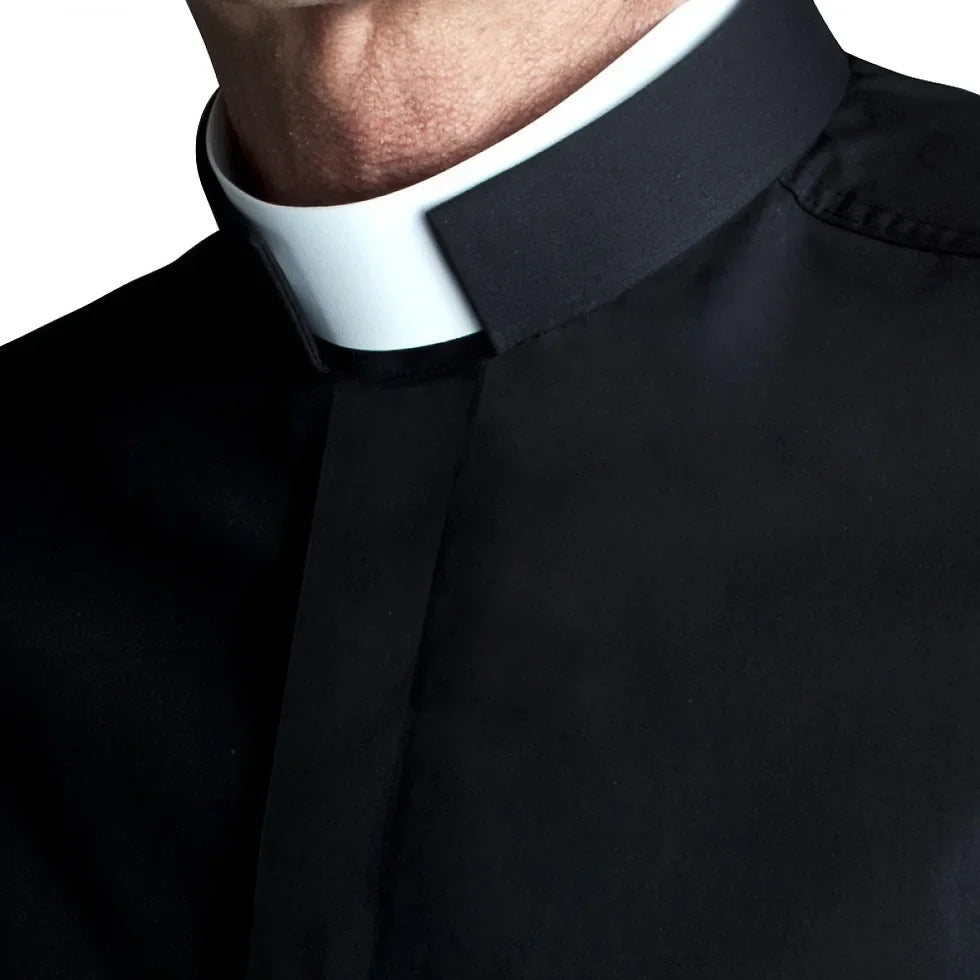 Camisa clerical cuello romano