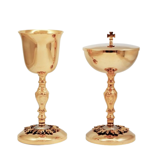 Cáliz y Copón con base de uva y vino