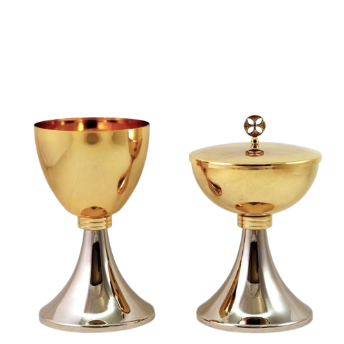 Cáliz y Copón con base niquelada
