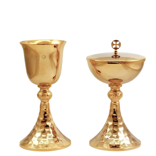 Cáliz y Copón con base martillada